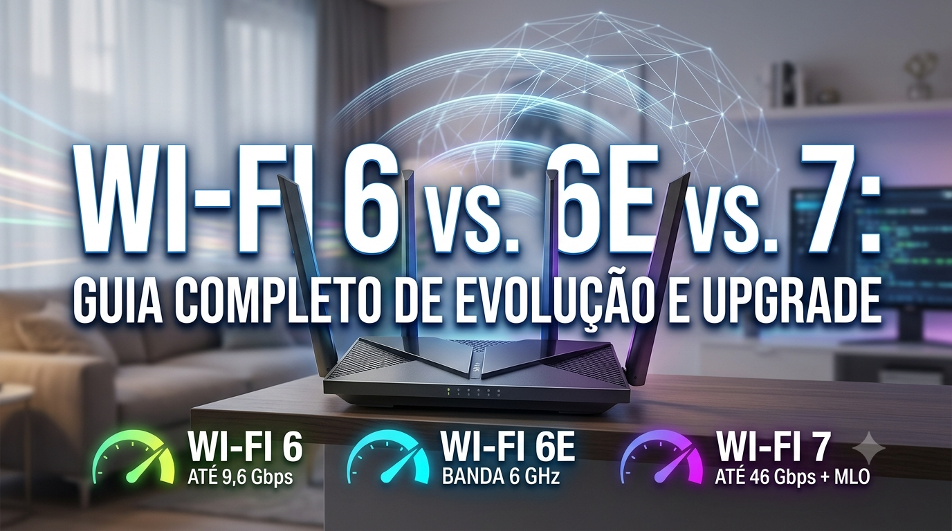 Wi-Fi 6, 6E e Wi-Fi 7: O que muda e quando vale a pena fazer o upgrade?